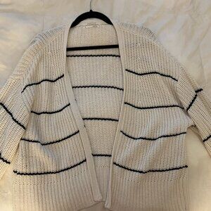 Oversized cream knit Anthropologie cardigan